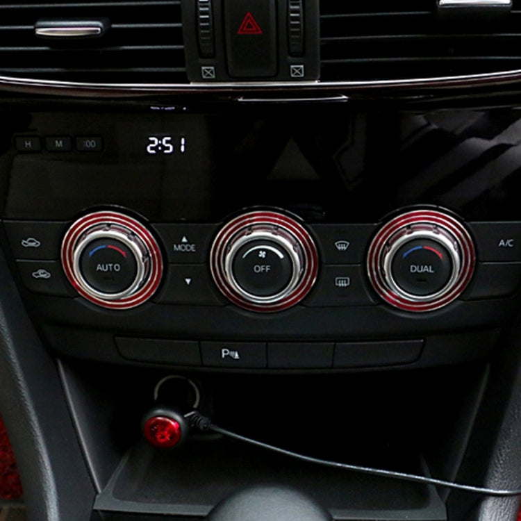 Sleek Aluminium Air Conditioning Knob Upgrade Set for ATENZA Vehicles