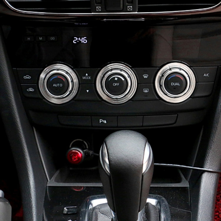Sleek Aluminium Air Conditioning Knob Upgrade Set for ATENZA Vehicles