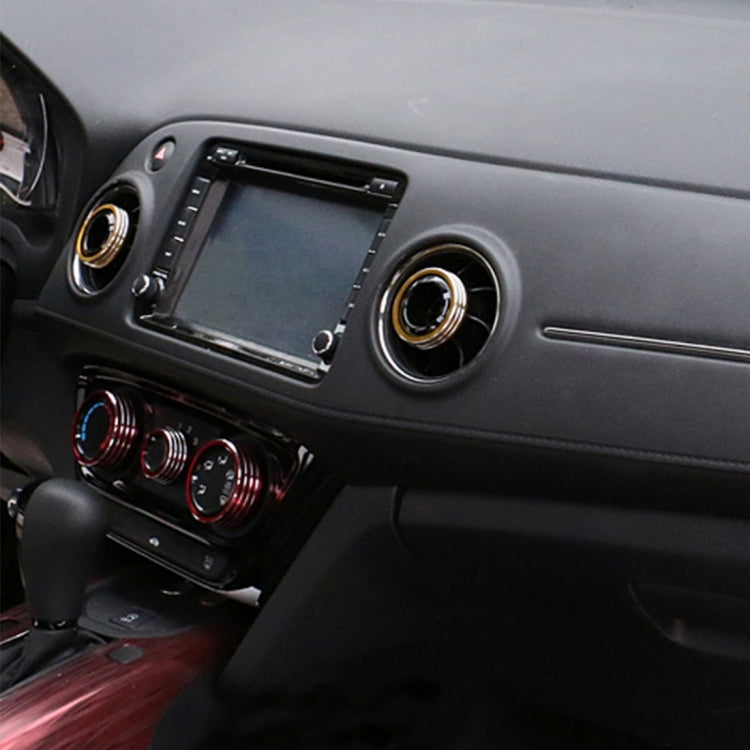 Stylish 3-Piece Aluminium Air Conditioning Knob Covers for Honda Cars