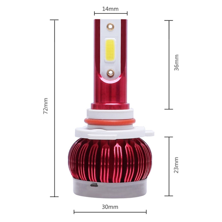 2 PCS FS35 9005 DC9-36V / 24W / 8000K / 3000LM IP68 Car / Motorcycle LED Headlight Lamps / Fog Light