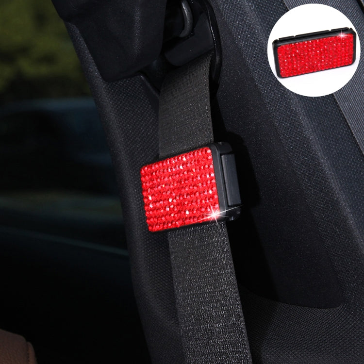 Car Seat Belts Crystal Clip Fixer Tightening Regulator, Crystal Black, Crystal Colour, Crystal Pink, Crystal Blue, Crystal Red, Crystal White