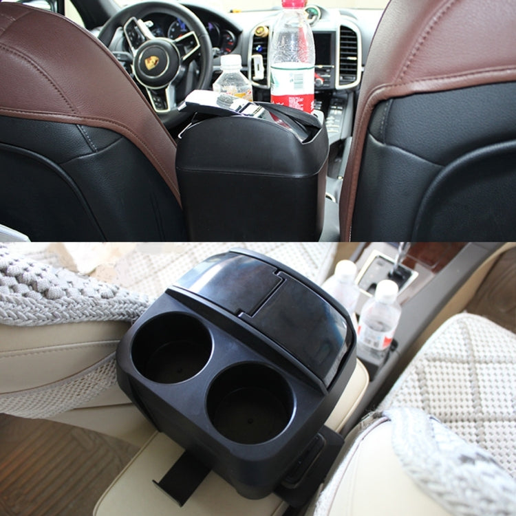 SHUNWEI SD-1605 3-in-1 Multifunctional Car Cup Holder & Portable Rubbish Bin - Keep Your Vehicle Neat and Tidy!