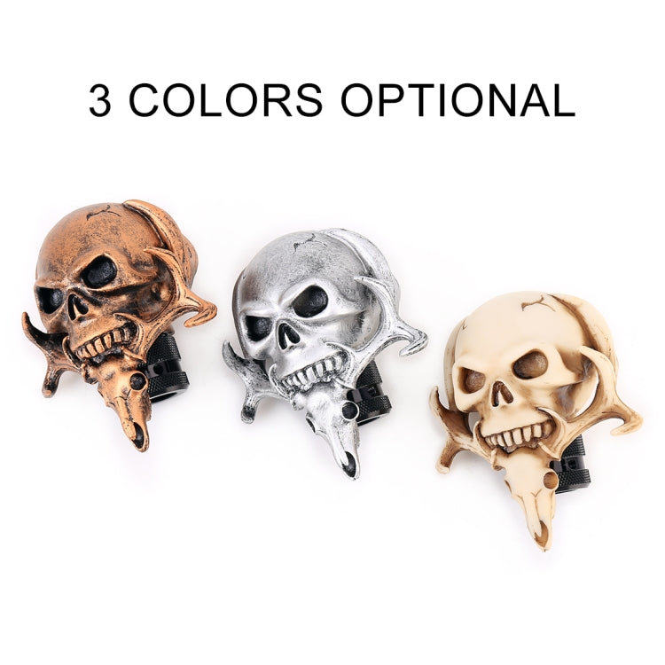 Skull-Crafted Dual-Head Gear Shift Knob for Cars - Stylish Metal Cover for Manual and Automatic Transmissions