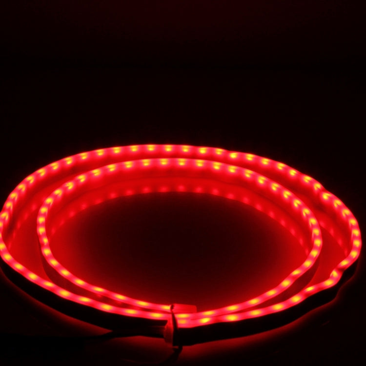 1.5m Car Auto Waterproof Universal Four Color Rear Flowing Light Tail Box Lights with Tail Light Controller, Ice Blue Light Driving Light, White Light Reversing Light, Red Light Brake Light, Yellow Light Turn Signal Light, LED Lamp Strip Tail Decoration