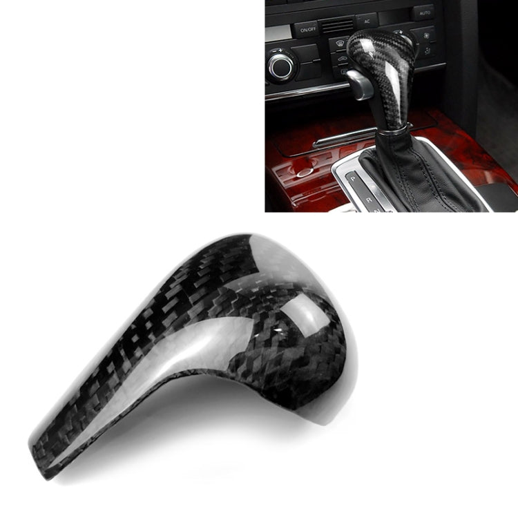 Carbon Fibre Gear Shift Knob for Left-Hand Drive Audi Models - A4, A5, A6, A7, Q5, Q7 (2005-2012)
