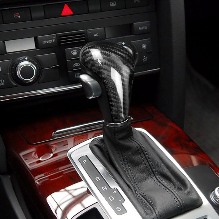 Carbon Fibre Gear Shift Knob for Left-Hand Drive Audi Models - A4, A5, A6, A7, Q5, Q7 (2005-2012)