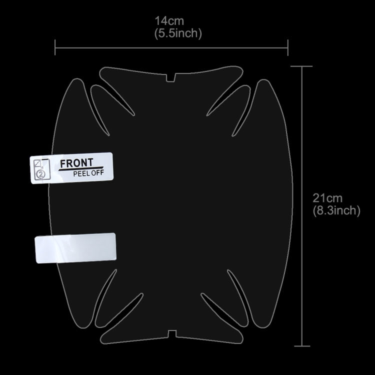4 PCS Car Auto OPVC Door Bowl Handle Anti-scratch Protective Film for Toyota, For Toyota