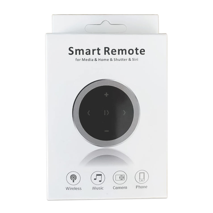 Car Wireless Bluetooth Controller Mobile Phone Multimedia Multi-functional Steering Wheel Remote Controller, without Holder (Silver), without Holder (Black)