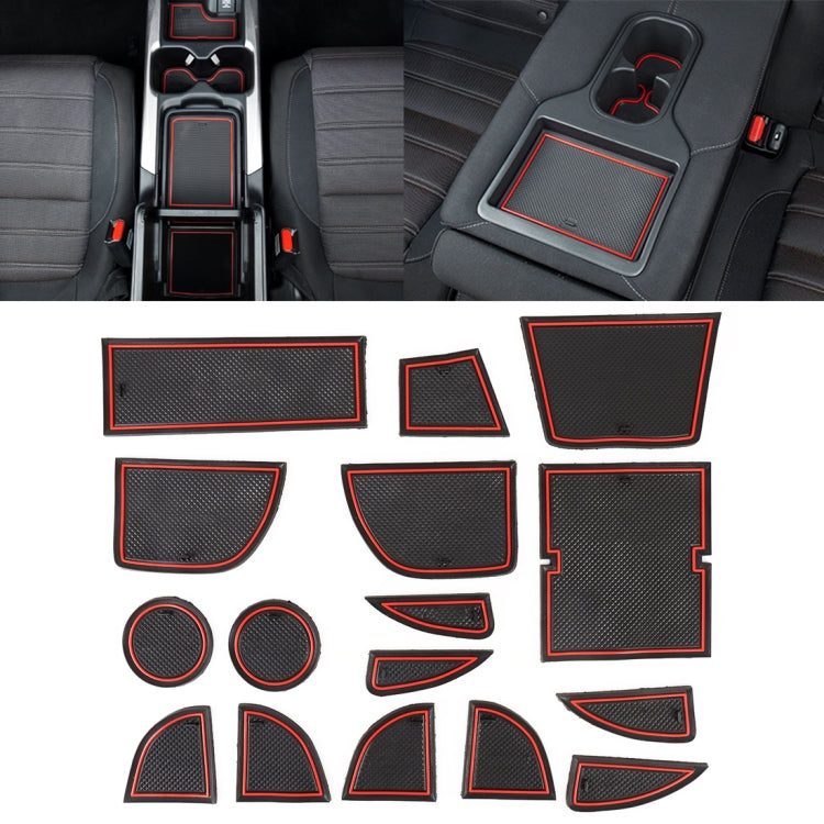 Mazda CX-5 (2013-2014) Red Anti-Slip Cup Holder Mats – Stylish Interior Door Pads