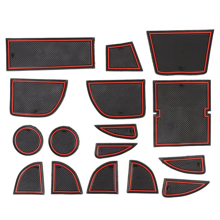 Mazda CX-5 (2013-2014) Red Anti-Slip Cup Holder Mats – Stylish Interior Door Pads