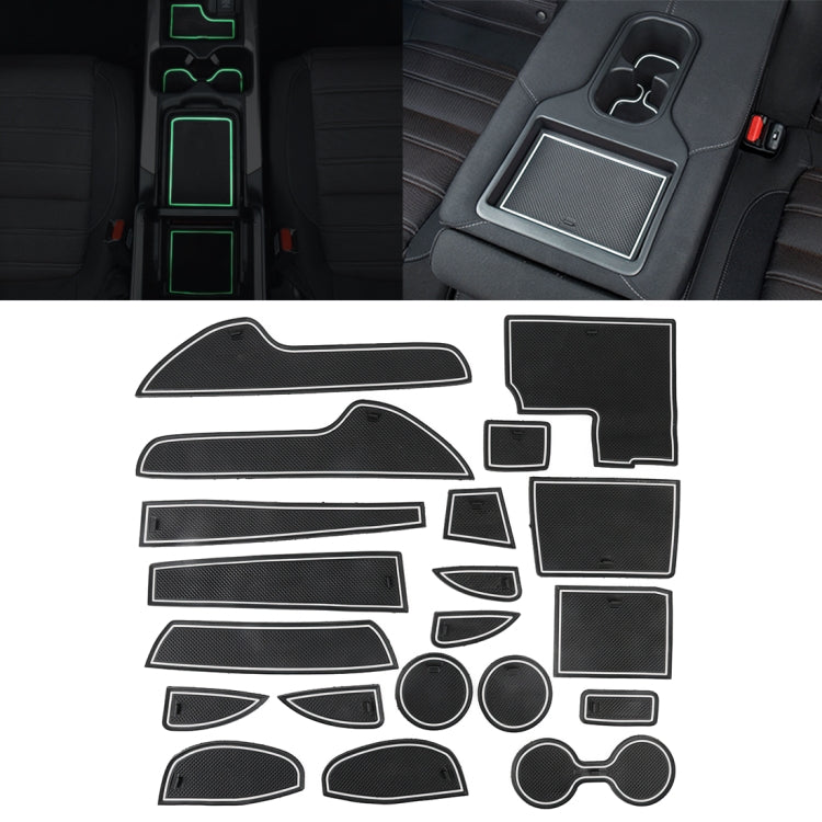 Luminous Anti-Slip Cup Holder Mats for Mazda CX-5 2015 - Stylish White Interior Enhancements