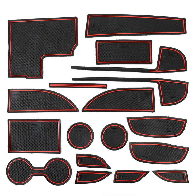 Mazda CX-5 2017-2018 Red Anti-Slip Door Cup Mats - Stylish Interior Protection