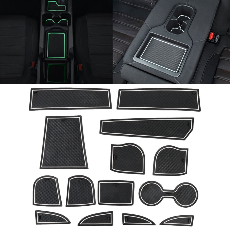 Luminous Non-Slip Interior Cup Mats for 2018 Mazda CX-3 - Stylish Plastic Door Pads