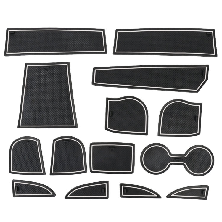 Luminous Non-Slip Interior Cup Mats for 2018 Mazda CX-3 - Stylish Plastic Door Pads