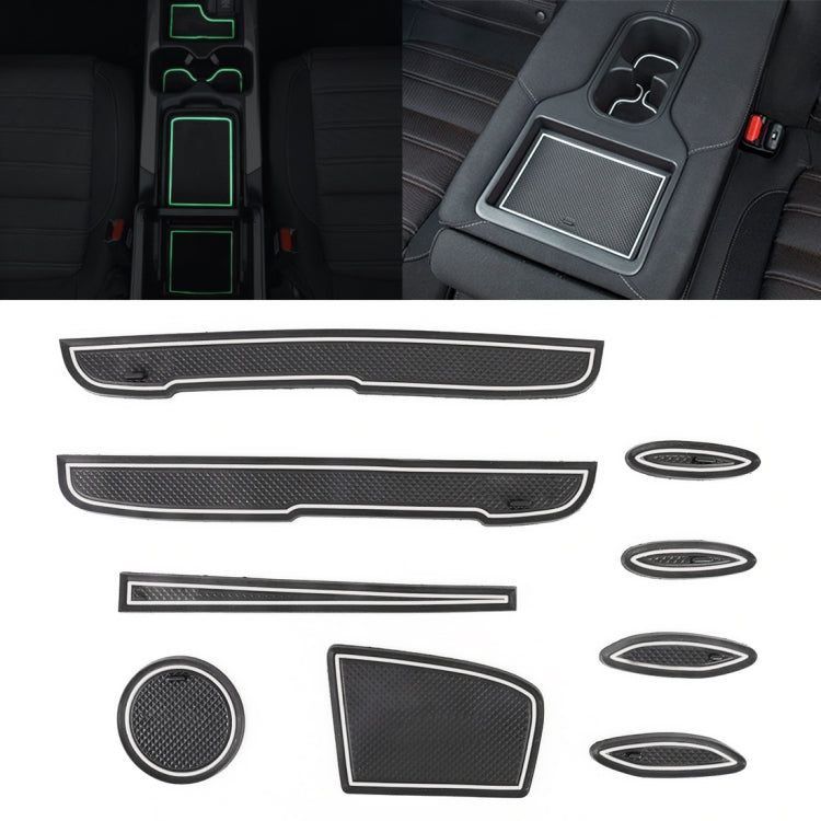 Luminous Anti-Slip Door Pad Mats for Toyota Vios (2014-2016) - Stylish Interior Upgrade