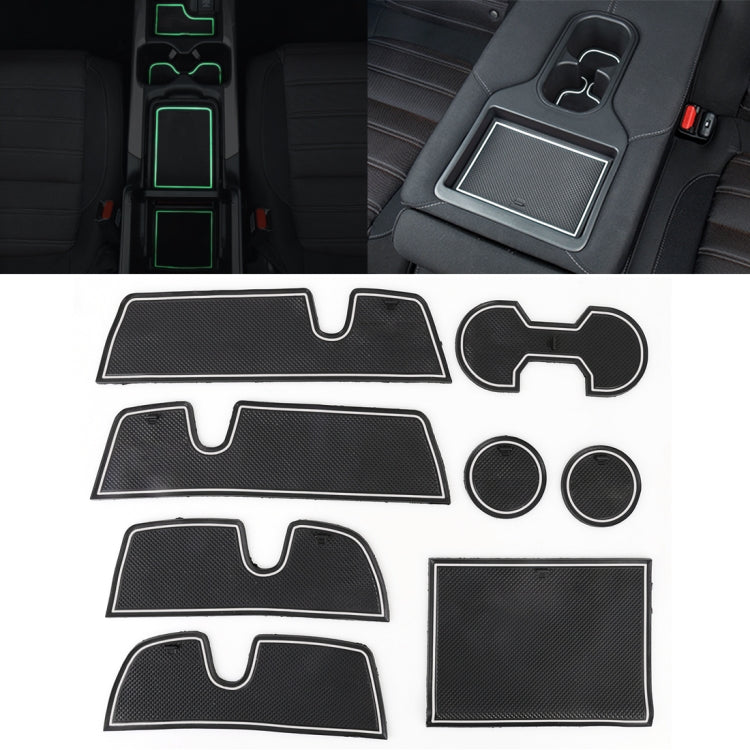 Luminous Anti-Slip Cup Mats for Toyota Highlander (2009-2013) - Enhance Your Interior Elegance!