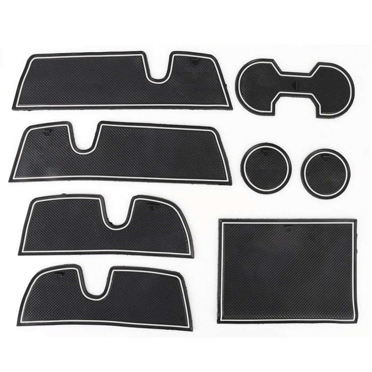 Luminous Anti-Slip Cup Mats for Toyota Highlander (2009-2013) - Enhance Your Interior Elegance!