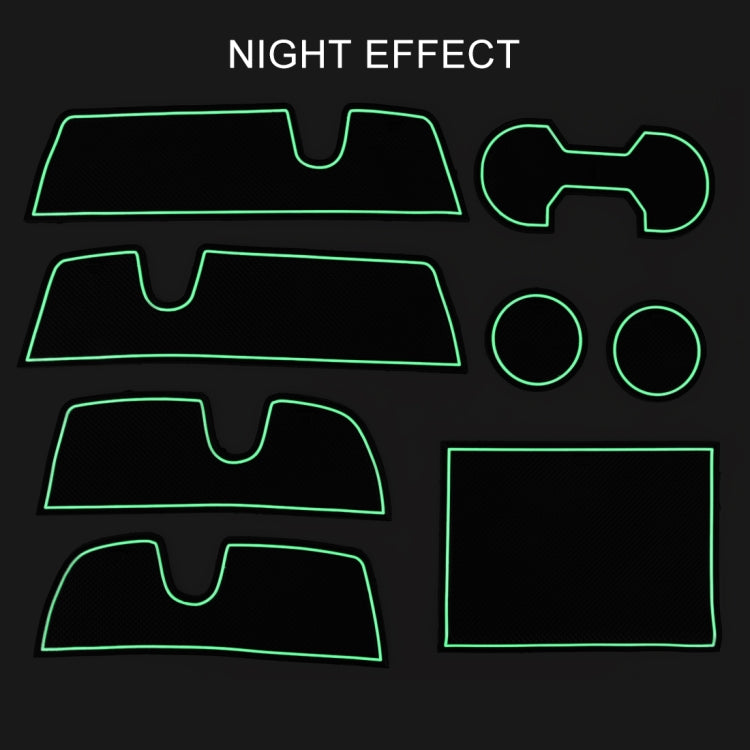 Luminous Anti-Slip Cup Mats for Toyota Highlander (2009-2013) - Enhance Your Interior Elegance!