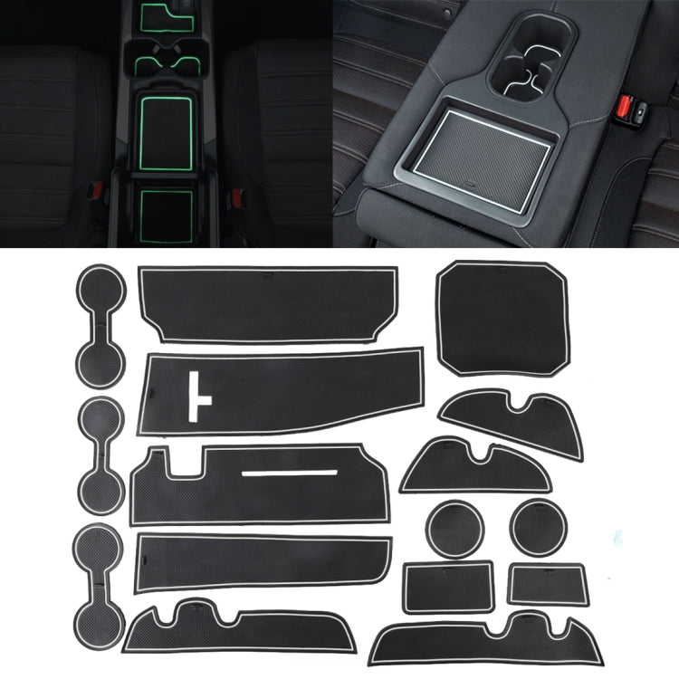 Luminous Anti-Slip Door Mat Set for Toyota Highlander 2015-2018 – Stylish Water Cup Holder Inserts