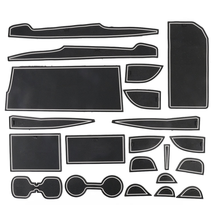Toyota Camry 2018-2019 Luminous White Anti-Slip Door Pad & Cup Holder Mats