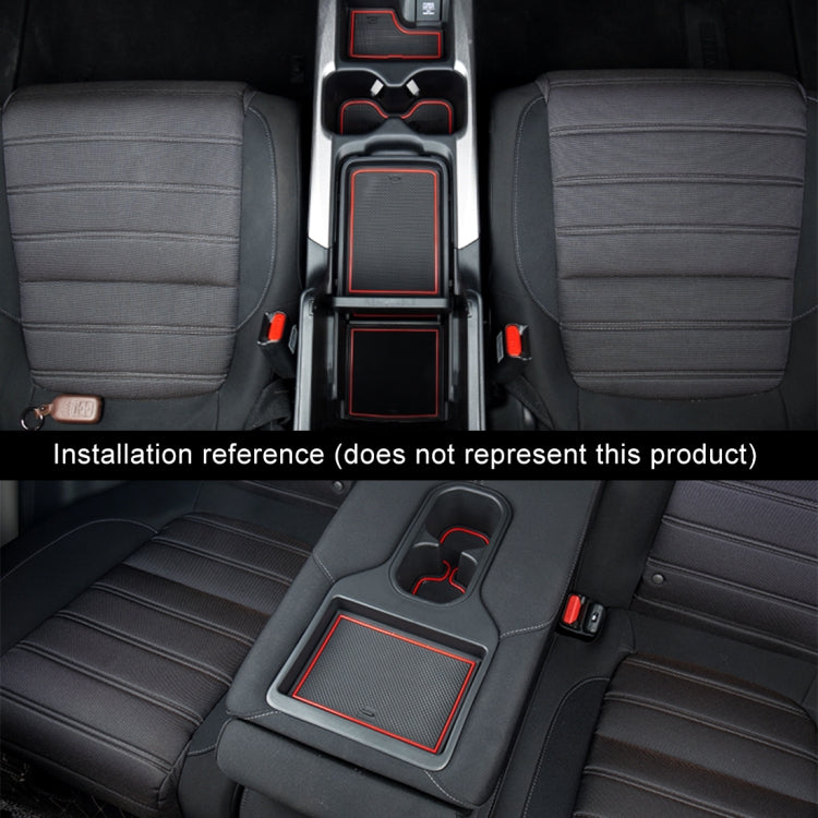 Nissan X-Trail 2017 Red Anti-Slip Cup Holder Mats - Stylish Interior Door Pads for Five-Seater Models
