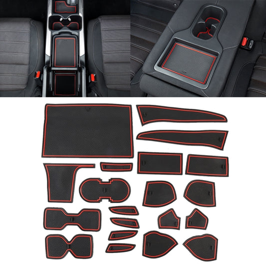 Stylish Anti-Slip Cup Holder Mats for 2016 Nissan Sylphy - Red Interior Accessory