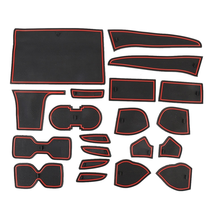 Stylish Anti-Slip Cup Holder Mats for 2016 Nissan Sylphy - Red Interior Accessory