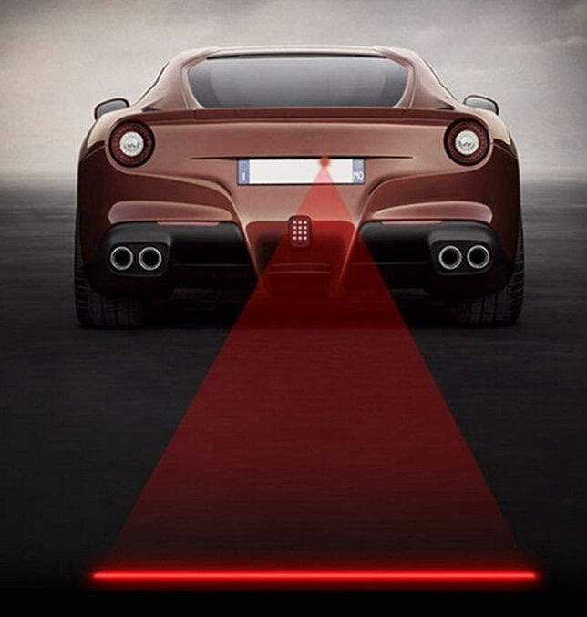 200mW Flashing Star Pattern Red Light Car Laser Fog Lamp, DC 8-36V, Cable Length: 73cm