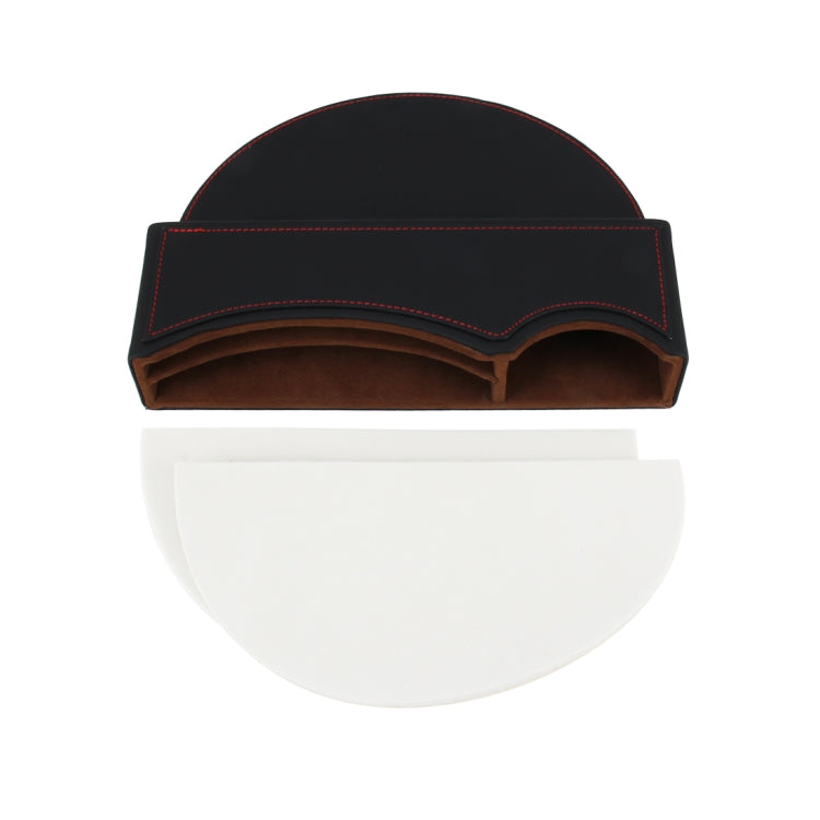 Car Seat Gap Organizer with Stylish PU Leather Storage for Phones, Coins, and Accessories