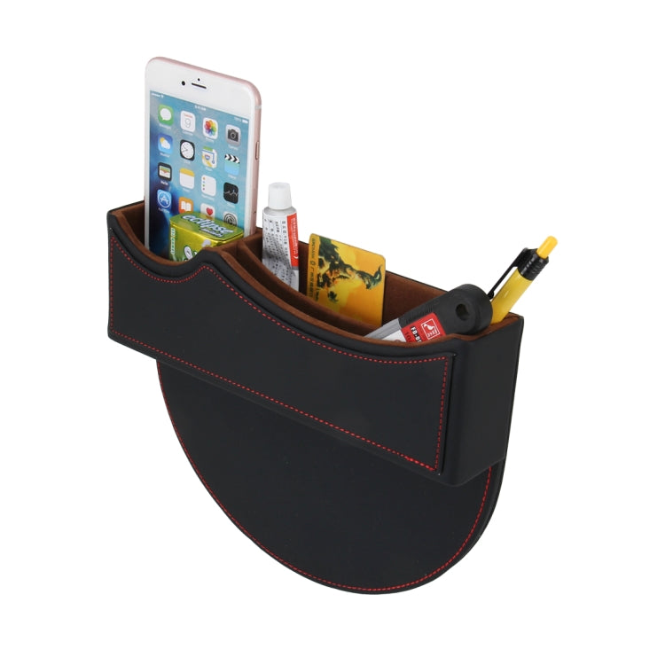 Car Seat Gap Organizer with Stylish PU Leather Storage for Phones, Coins, and Accessories
