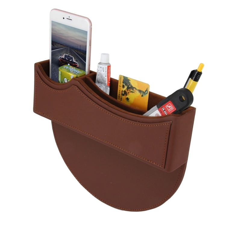 Car Seat Gap Organizer with Stylish PU Leather Storage for Phones, Coins, and Accessories