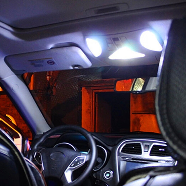 10 PCS 39mm DC12V / 1.7W / 7000K / 70LM 3LEDs SMD-5050 Car Reading Lamp