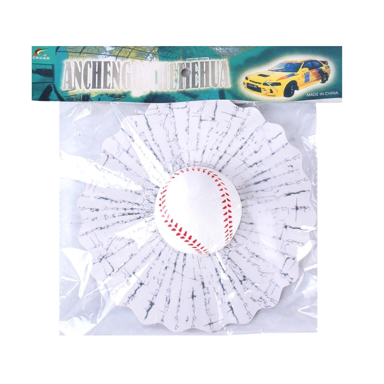 Creative 3D Deco Car Window Crack Decal Sticker, Sport Balls/Baseball, Sport Balls/Billiard Ball, Sport Balls/Yellow Tennis, Sport Balls/Tennis, Sport Balls/Football, Funny Smile Face