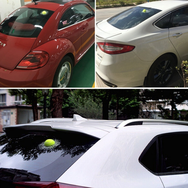Creative 3D Deco Car Window Crack Decal Sticker, Sport Balls/Baseball, Sport Balls/Billiard Ball, Sport Balls/Yellow Tennis, Sport Balls/Tennis, Sport Balls/Football, Funny Smile Face