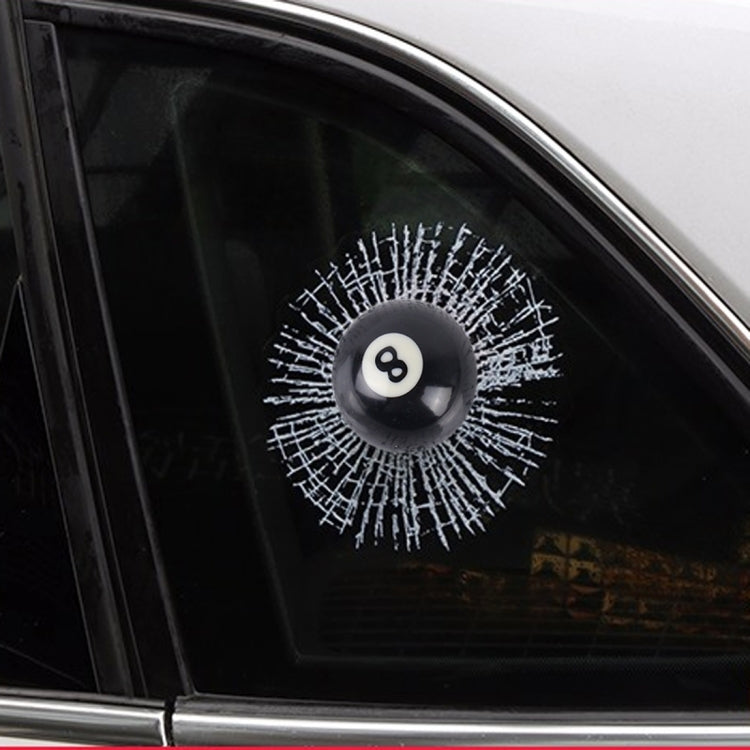 Creative 3D Deco Car Window Crack Decal Sticker, Sport Balls/Baseball, Sport Balls/Billiard Ball, Sport Balls/Yellow Tennis, Sport Balls/Tennis, Sport Balls/Football, Funny Smile Face