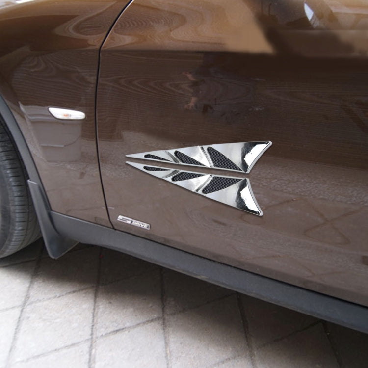 YI-226 2 PCS Car Side Air Intake Flow Vent Fender Decorative Stickers Cover, Air Ventilation 1