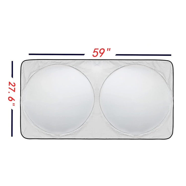 General Purpose Poncho Car Sun Visor Before The File, Size: 150cm x70cm