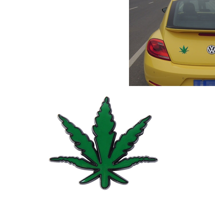 1 PCS Pure Metal Maple Leaf Car Stickers, Leaf