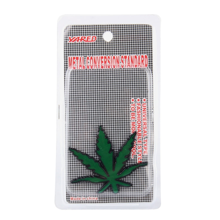 1 PCS Pure Metal Maple Leaf Car Stickers, Leaf