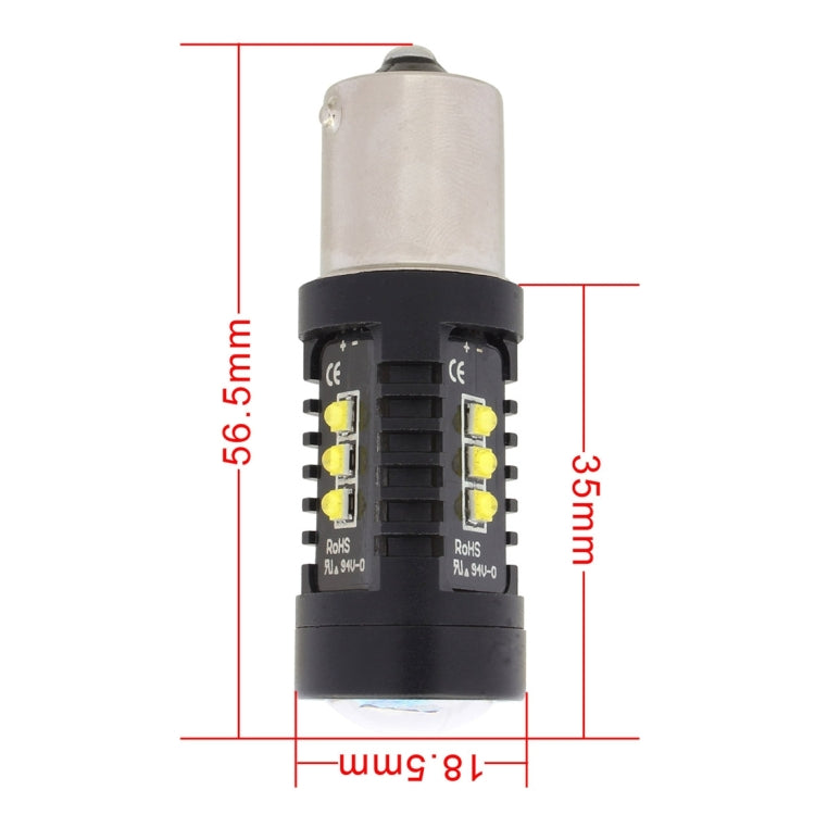 2 PCS MZ 10W 1080LM 5500K 1156 12 XB-D LED Car Brake Lights BA15S Reverse Lamps Car Tail Parking Light Auto Turn Signals, DC 12-24V