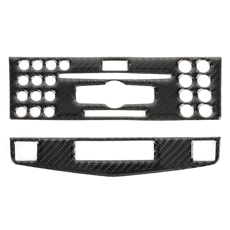 Carbon Fibre Interior Trim Stickers for Mercedes-Benz W204 CD Frame - Set of 2