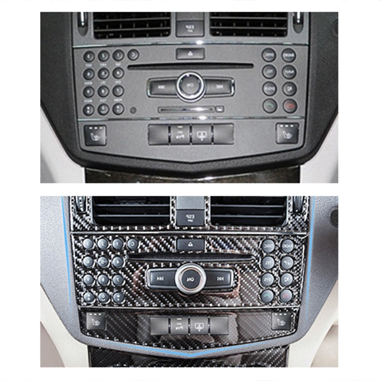 Carbon Fibre Interior Trim Stickers for Mercedes-Benz W204 CD Frame - Set of 2