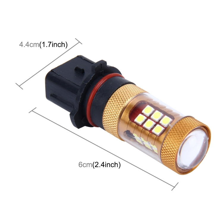 2 PCS P13W 10W 1300 LM 6500K 28 SMD-3030 LEDs Car Fog Lights, DC 12V