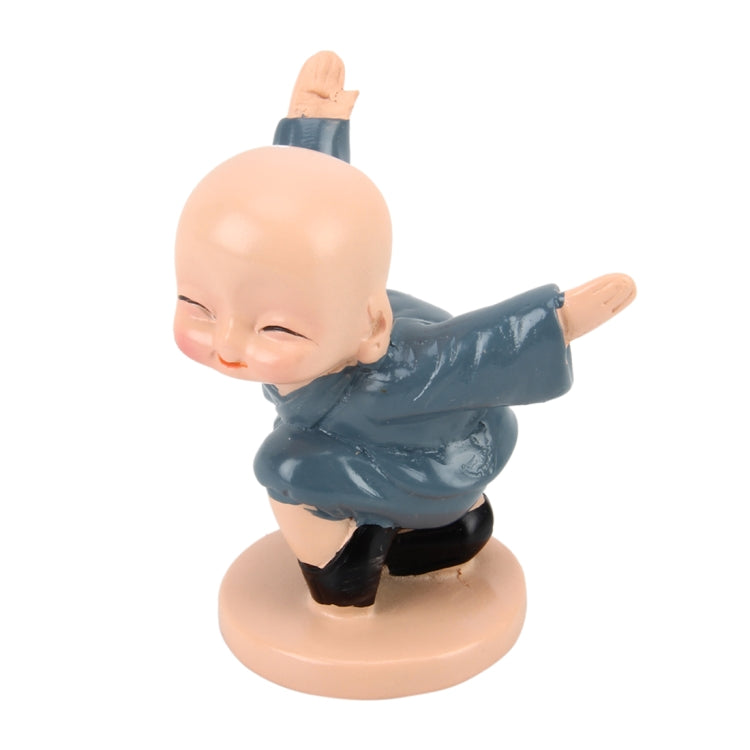 Charming 4-Piece Resin Monk Figurines for Automotive and Home Décor