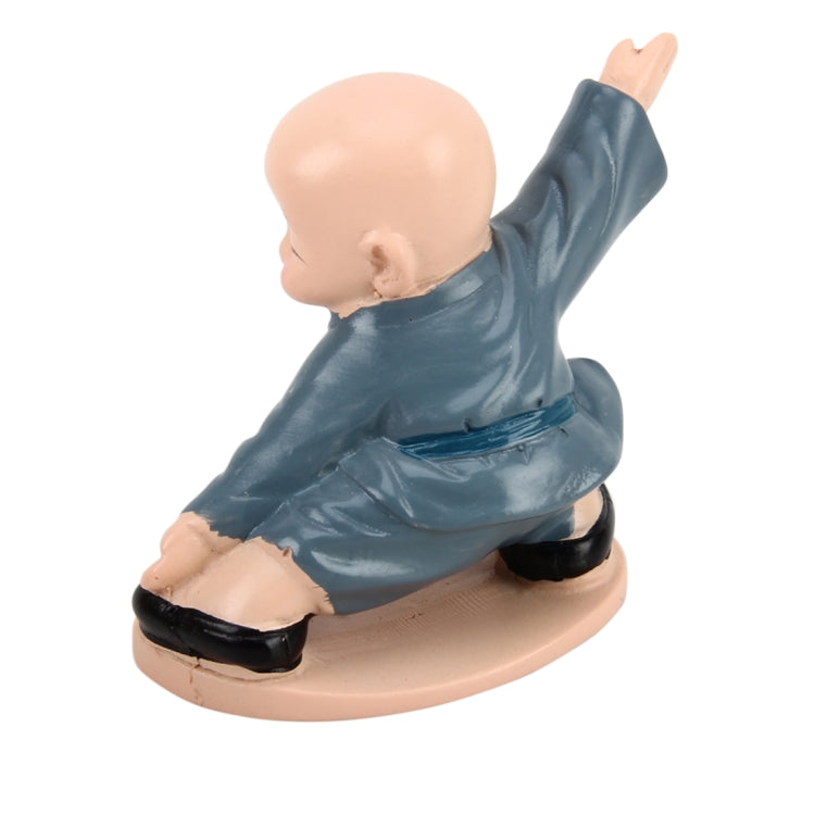 Charming 4-Piece Resin Monk Figurines for Automotive and Home Décor