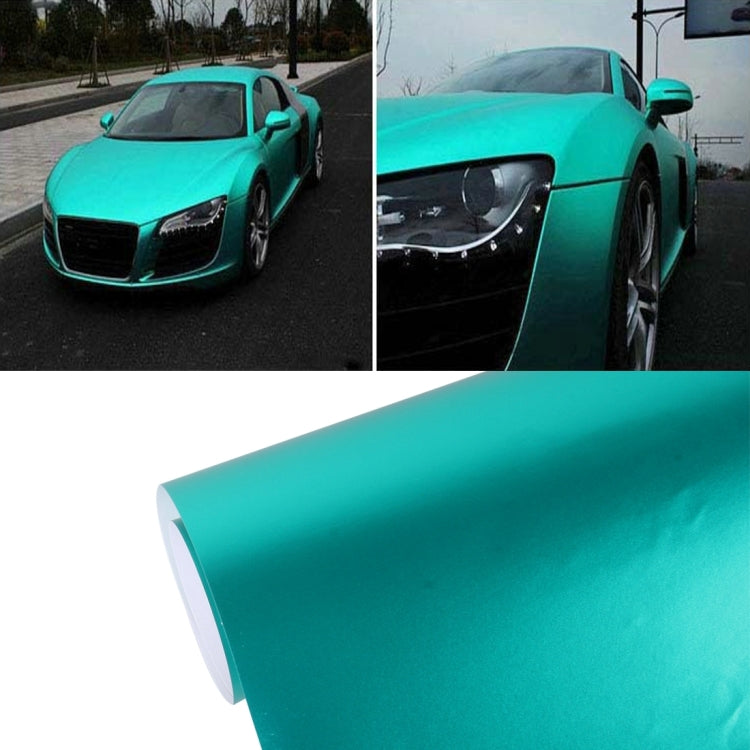 8m * 0.5m Ice Blue Metallic Matte Icy Ice Car Decal Wrap Auto Wrapping Vehicle Sticker Motorcycle Sheet Tint Vinyl Air Bubble Sticker, 8m * 0.5m