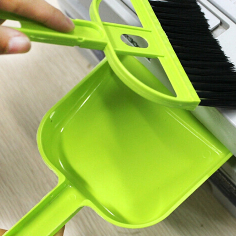 Mini Desktop Car Keyboard Sweep Cleaning Brush Small Broom Dustpan Set, 1  Set (Green), 1  Set (Blue), 1  Set (Magenta)