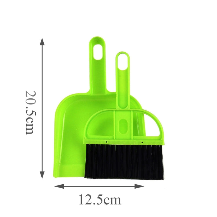 Mini Desktop Car Keyboard Sweep Cleaning Brush Small Broom Dustpan Set, 1  Set (Green), 1  Set (Blue), 1  Set (Magenta)