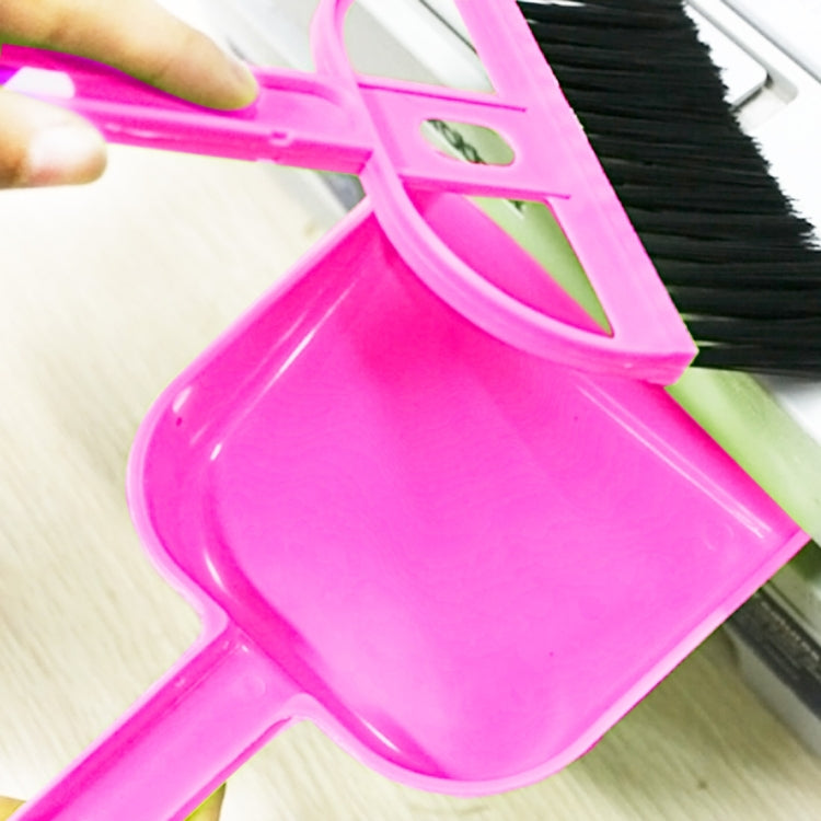 Mini Desktop Car Keyboard Sweep Cleaning Brush Small Broom Dustpan Set, 1  Set (Green), 1  Set (Blue), 1  Set (Magenta)