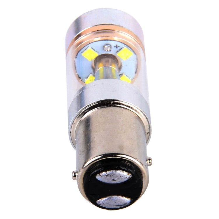 2 PCS 1157/BAY15D 30W 350 LM 6000K White Light 6 LED CREE Canbus Car Brake Light Bulb, DC 12V